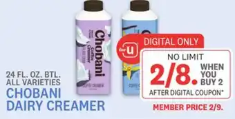 Kings Food Markets Chobani dairy creamer offer