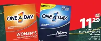 Weis Markets One-a-day men's or women's vitamins offer