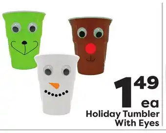 Weis Markets Holiday tumbler with eyes offer