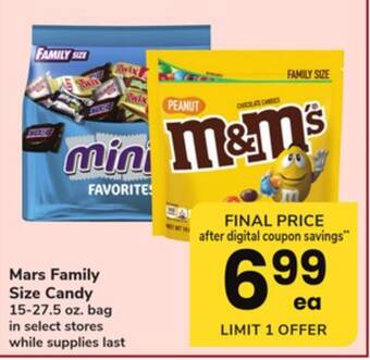 ACME Mars family size candy offer