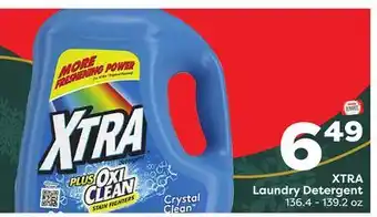 Weis Markets Xtra laundry detergent offer