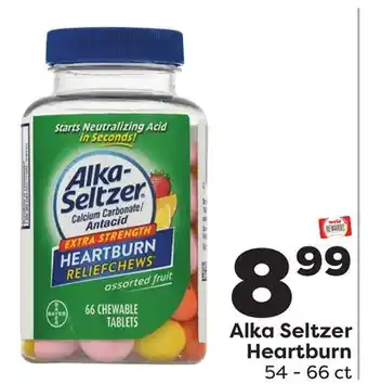Weis Markets Alka seltzer heartburn offer