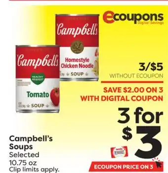 Weis Markets Campbell's soups offer