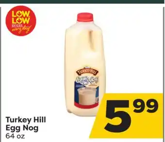 Weis Markets Turkey hill egg nog offer