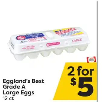 Weis Markets Eggland's best grade a large eggs offer