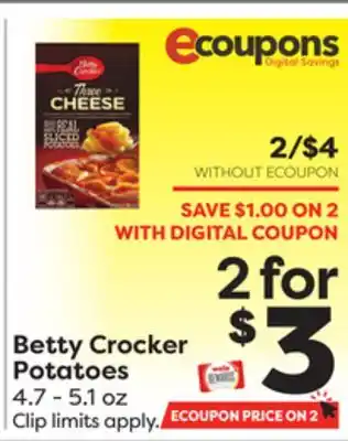 Weis Markets Betty crocker potatoes offer