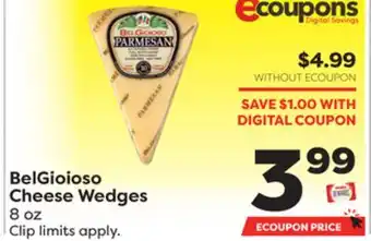 Weis Markets Belgioioso cheese wedges offer