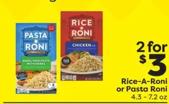 Weis Markets Rice-a-roni or pasta roni offer