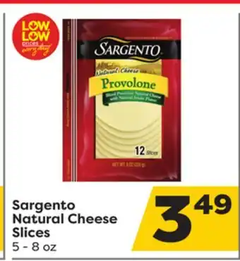 Weis Markets Sargento natural cheese slices offer