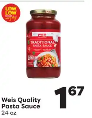 Weis Markets Weis quality pasta sauce offer
