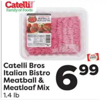 Weis Markets Catelli bros italian bistro meatball & meatloaf mix offer
