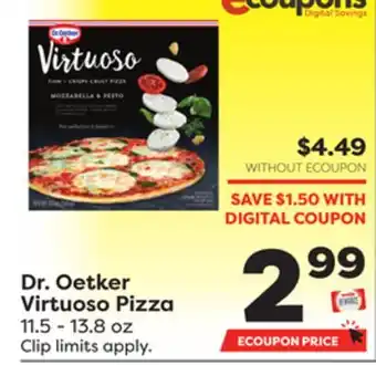 Weis Markets Dr. oetker virtuoso pizza offer