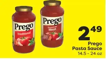 Weis Markets Prego pasta sauce offer
