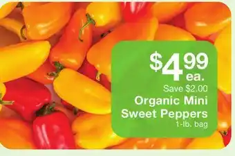 Fairway Store Market Organic mini sweet peppers offer
