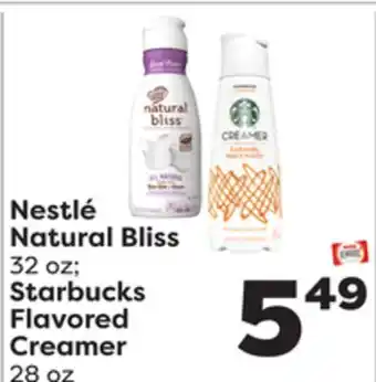 Weis Markets Nestlé natural bliss 32 oz starbucks flavored creamer 28 oz offer