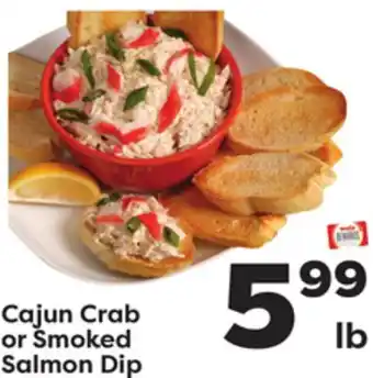Weis Markets Cajun crab or smoked salmon dip offer