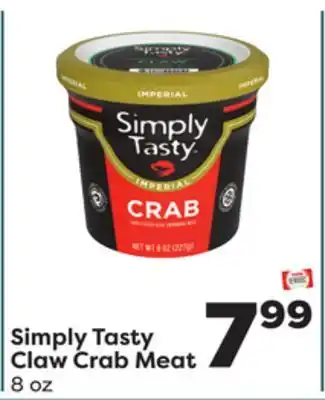 Weis Markets Simply tasty claw crab meat offer