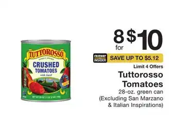 Fairway Store Market Tuttorosso tomatoes offer