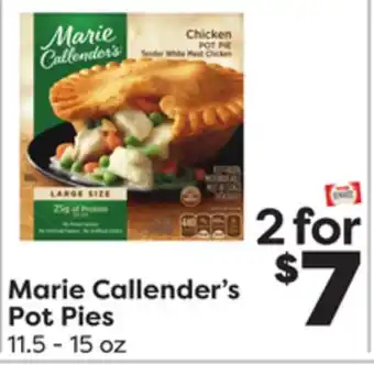 Weis Markets Marie callender's pot pies offer
