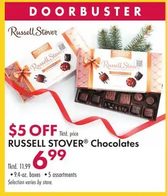 Boscov's Russell stover chocolates offer
