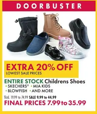 Boscov's Childrens shoes offer