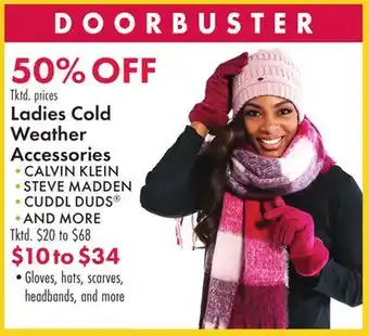 Boscov's Ladies cold weather accessories offer