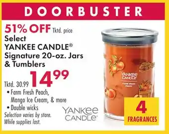 Boscov's Select yankee candle signature 20-oz. jars & tumblers offer