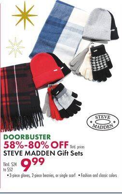 Boscov's Steve madden gift sets offer