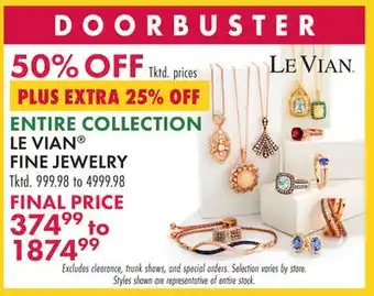 Boscov's Entire collection le vian fine jewelry offer