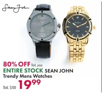 Boscov's Sean john trendy mens watches offer