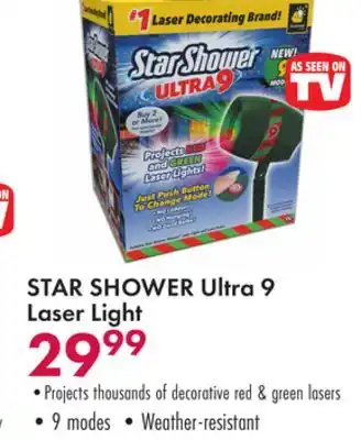 Boscov's Star shower ultra 9 laser light offer