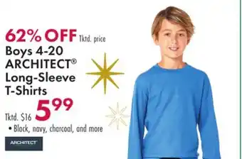 Boscov's Boys 4-20 architect long-sleeve t-shirts offer