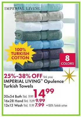 Boscov's Imperial living opulence turkish towels offer