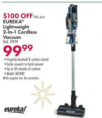Boscov's Eureka lightweight 2-in-1 cordless vacuum offer