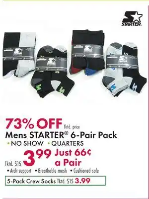 Boscov's Mens starter 6-pair pack offer