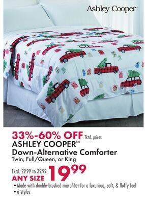 Boscov's Ashley cooper down-alternative comforter offer