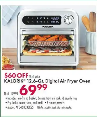 Boscov's Kalorik 12.6-qt. digital air fryer oven offer