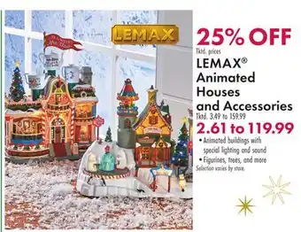 Boscov's Lemax animated houses and accessories offer
