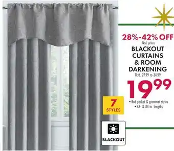 Boscov's Blackout curtains & room darkening offer