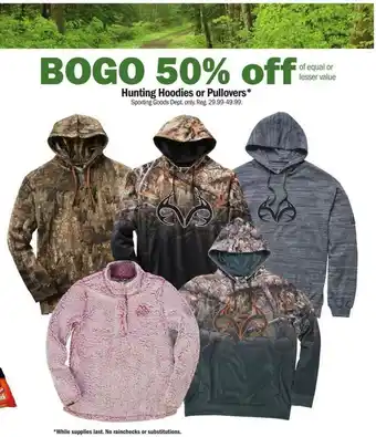 Meijer Hunting Hoodies Or Pullovers offer