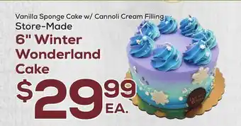 DeCicco & Sons 6 winter wonderland cake offer