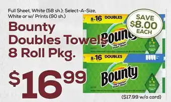 DeCicco & Sons Bounty doubles towels offer