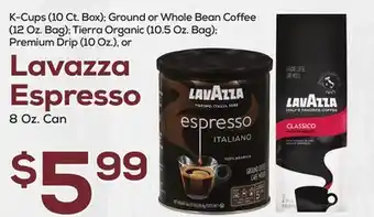 DeCicco & Sons Lavazza espresso 8 oz. can offer