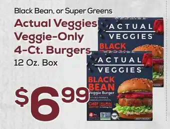 DeCicco & Sons Actual veggies veggie-only 4-ct. burgers offer