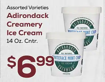 DeCicco & Sons Adirondack creamery ice cream offer