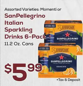 DeCicco & Sons Sanpellegrino italian sparkling drinks 6-pack offer