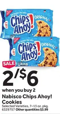 Stop&Shop Nabisco chips ahoy! cookies offer