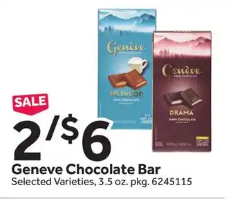 Stop&Shop Geneve chocolate bar offer