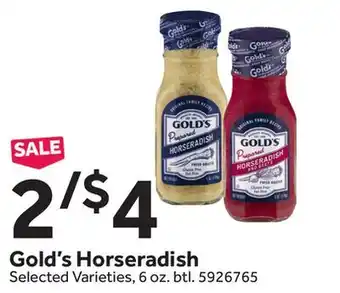 Stop&Shop Gold's horseradish offer