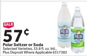 Stop&Shop Polar seltzer or soda offer